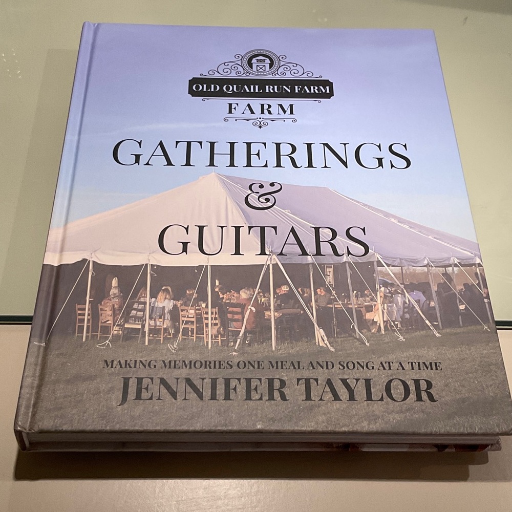 Wonderful gathering and cooking book.  Beautiful recipes and tablescapes! Mint!